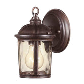 Home Decorators Collection Leeds Wall-Mount 6.5 in. Outdoor Mystic Bronze Lantern - Like New